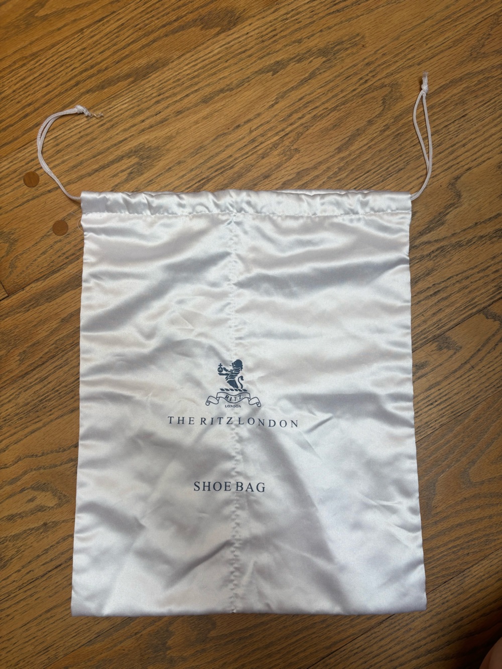 Ritz London White satin Shoe Bag